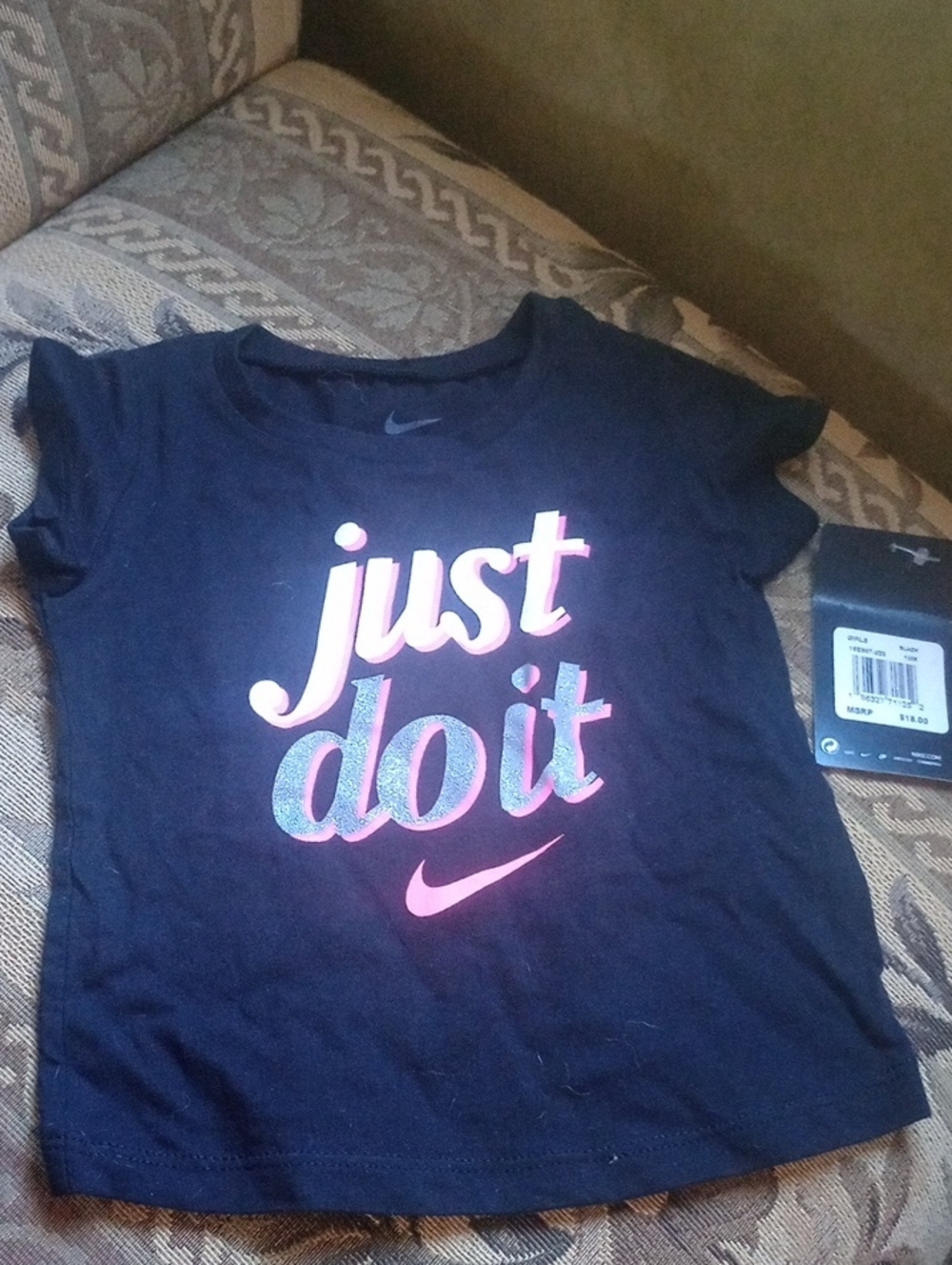 Nike 'Just Do It' Black Girls Tee